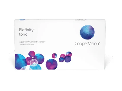 CooperVision Biofinity Toric contact lens box